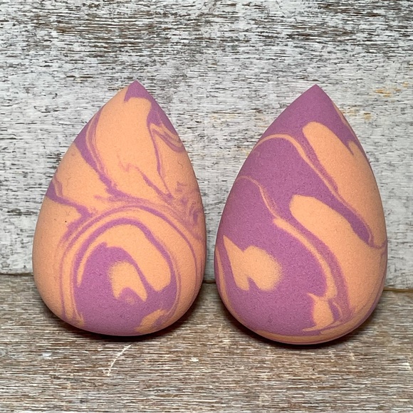 Lot of 2 Ulta Beauty Blender Sponges Standard Size Pink Orange Swirl Brand New - Picture 8 of 11
